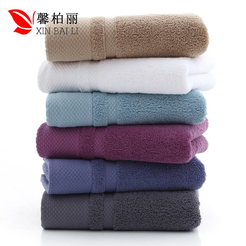 Long-Staple Cotton Towel Sets, Thick Pure Cotton, Home & Hotel Supplies, Custom Logo Supported