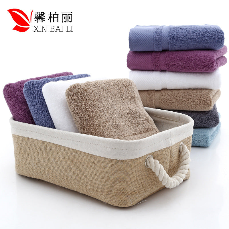 Long-Staple Cotton Towel Sets, Thick Pure Cotton, Home & Hotel Supplies, Custom Logo Supported