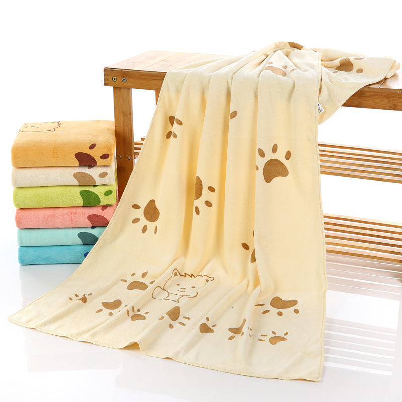 Cartoon Printed Microfiber Bath Towel 70×140cm | Kids & Family | Wholesale