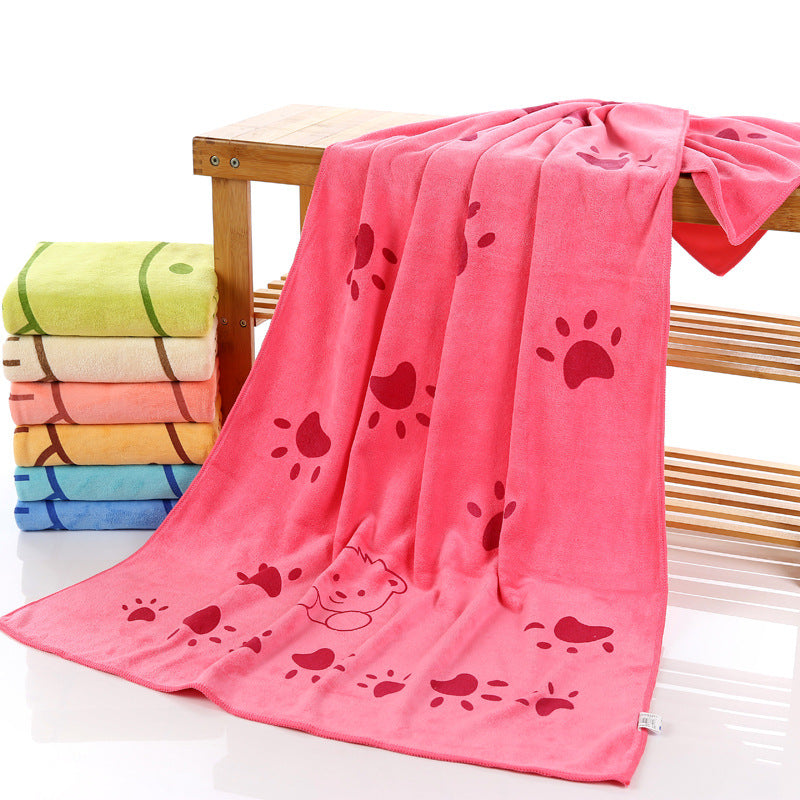 Cartoon Printed Microfiber Bath Towel 70×140cm | Kids & Family | Wholesale