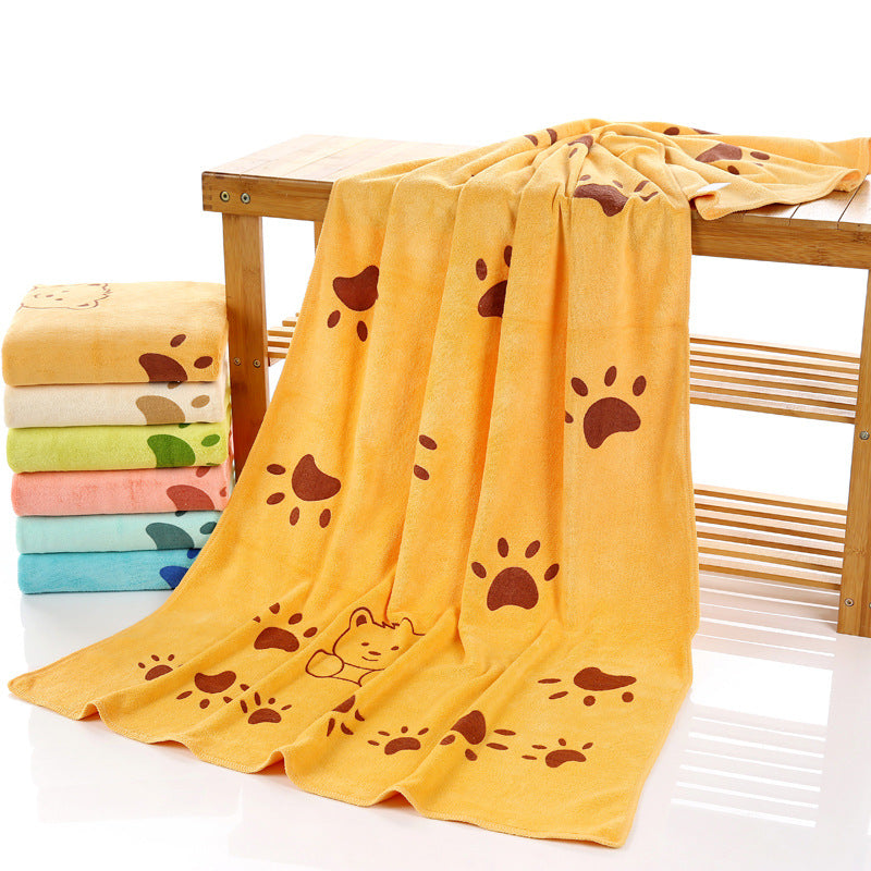 Cartoon Printed Microfiber Bath Towel 70×140cm | Kids & Family | Wholesale