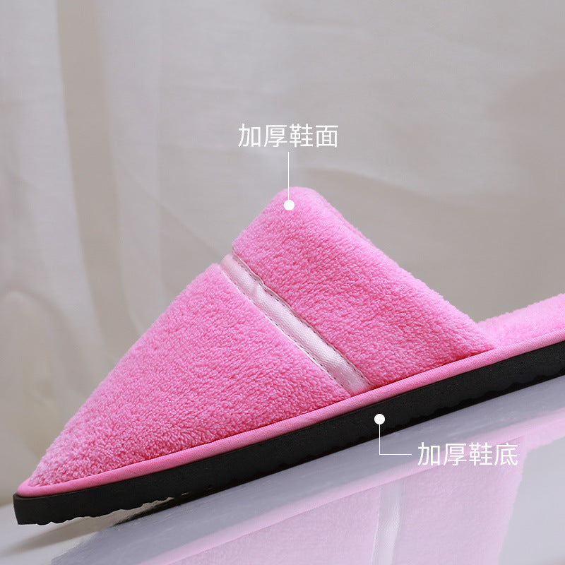 Thick Coral Fleece Disposable Slippers | Non-slip | Hotel, Airbnb & Beauty Salon