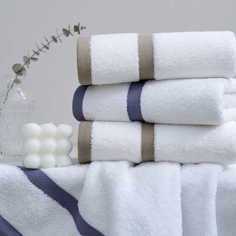 5-Star Hotel Pure Cotton Face Towel | Custom Logo | Hotel & Salon Wholesale