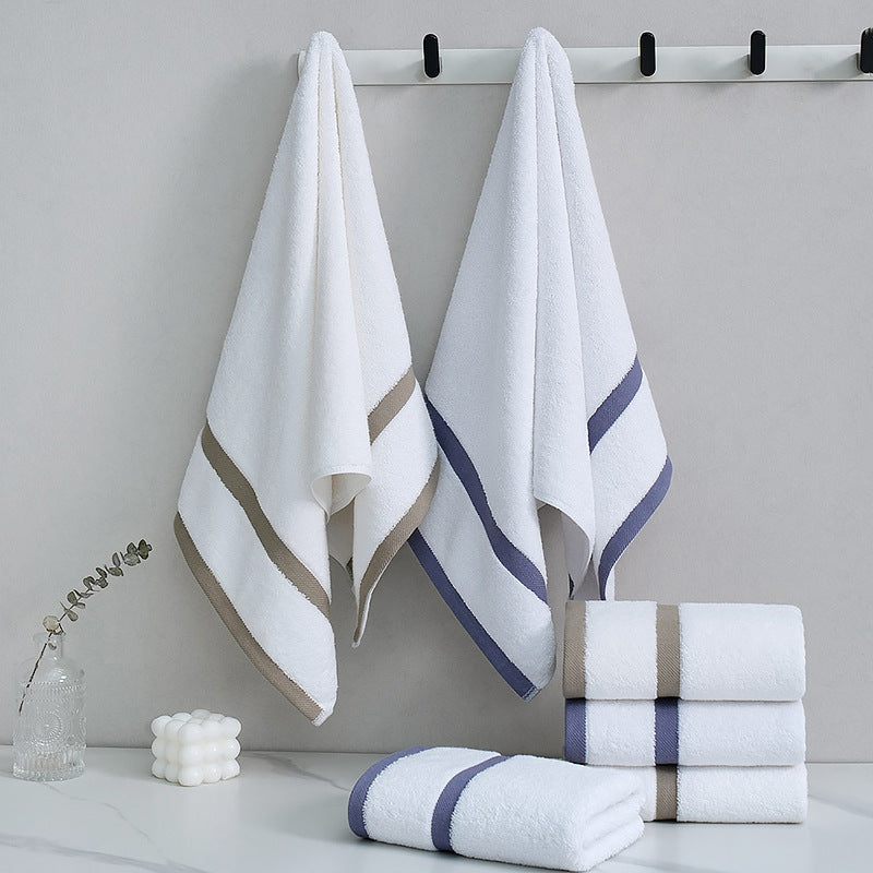 5-Star Hotel Pure Cotton Face Towel | Custom Logo | Hotel & Salon Wholesale