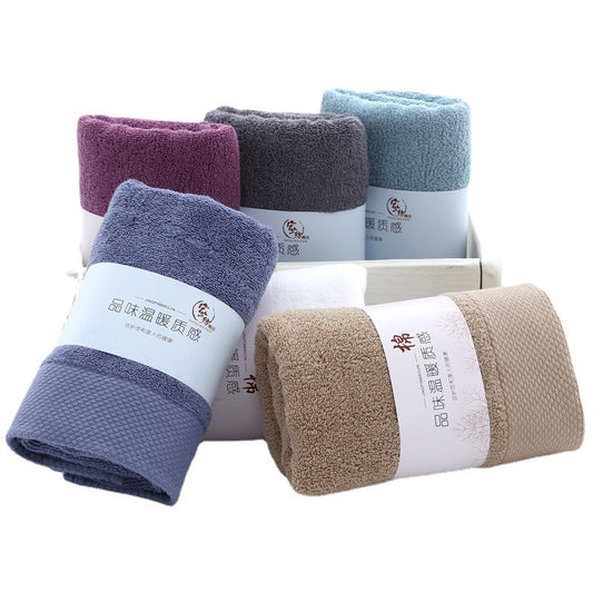 Long-Staple Cotton Towel Sets, Thick Pure Cotton, Home & Hotel Supplies, Custom Logo Supported