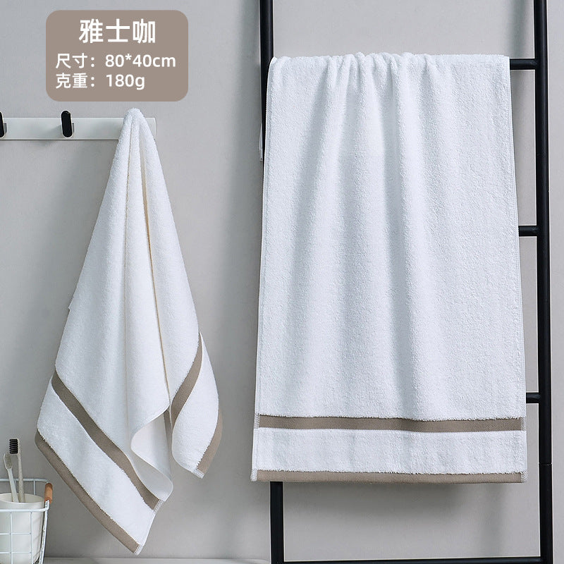 5-Star Hotel Pure Cotton Face Towel | Custom Logo | Hotel & Salon Wholesale